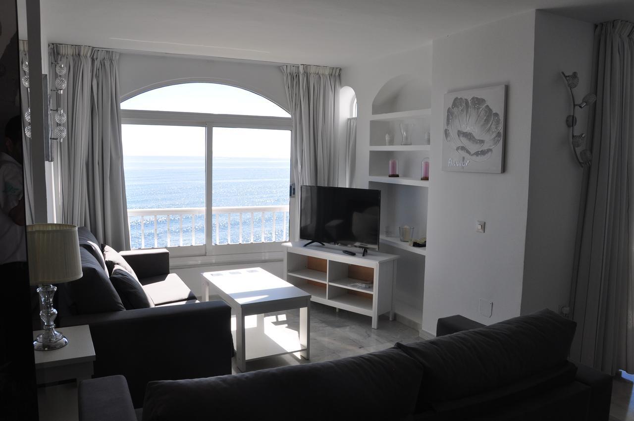 Aguamarina A3 Vistas Al Mar Primera Linea De Playa Lägenhet Mijas Costa Exteriör bild